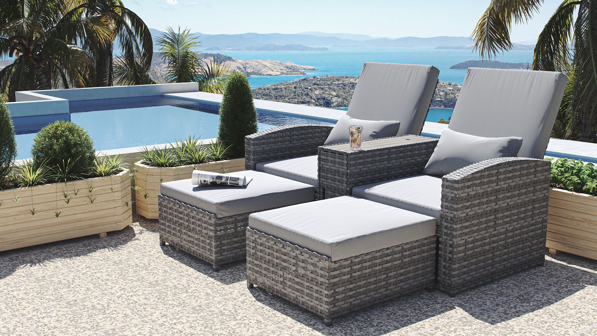 Jetzt die Polyrattan Sonneninsel kaufen artelia design