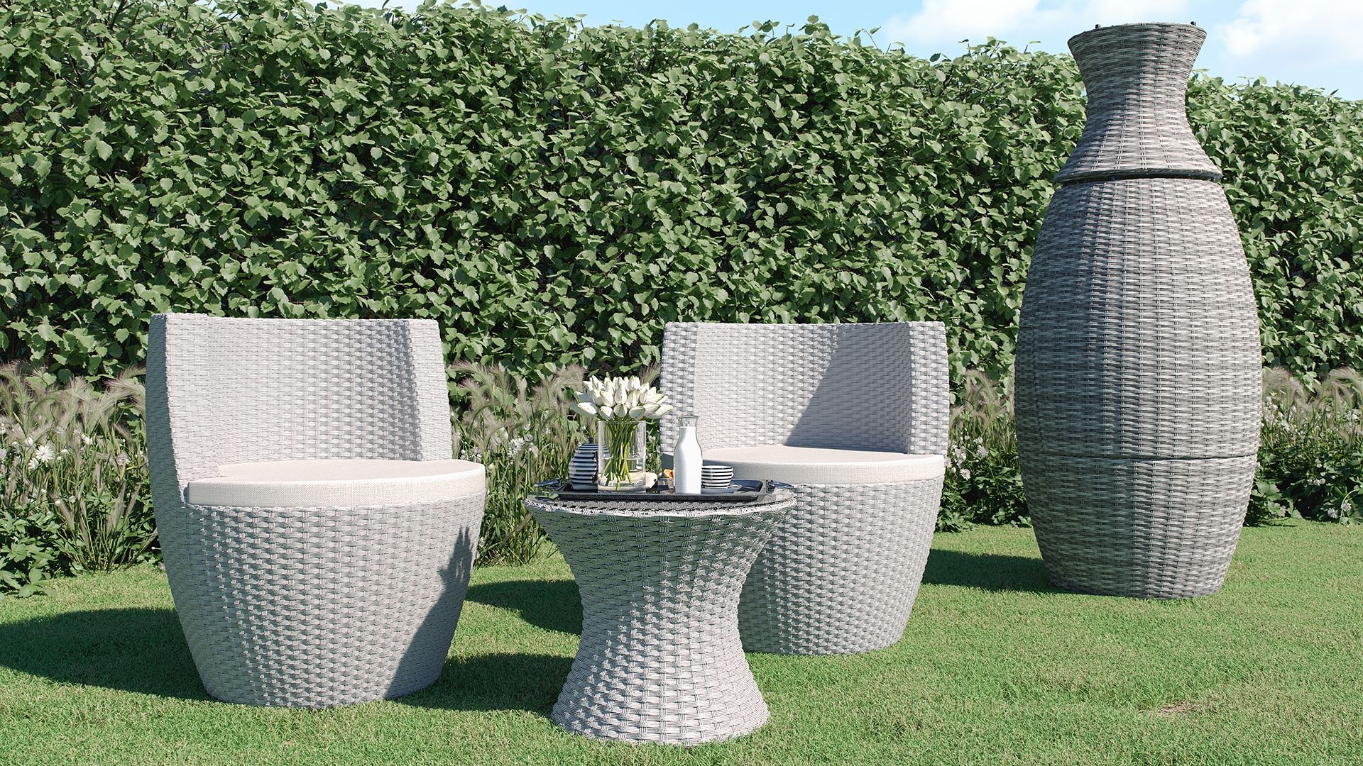 Stackable sales garden sofa