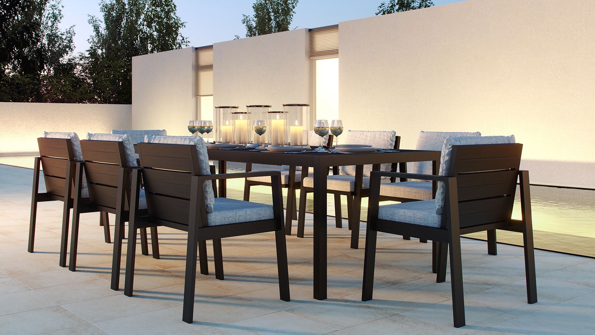 Stylish Garden Furniture Set ROSARIO arteliadesign.co.uk