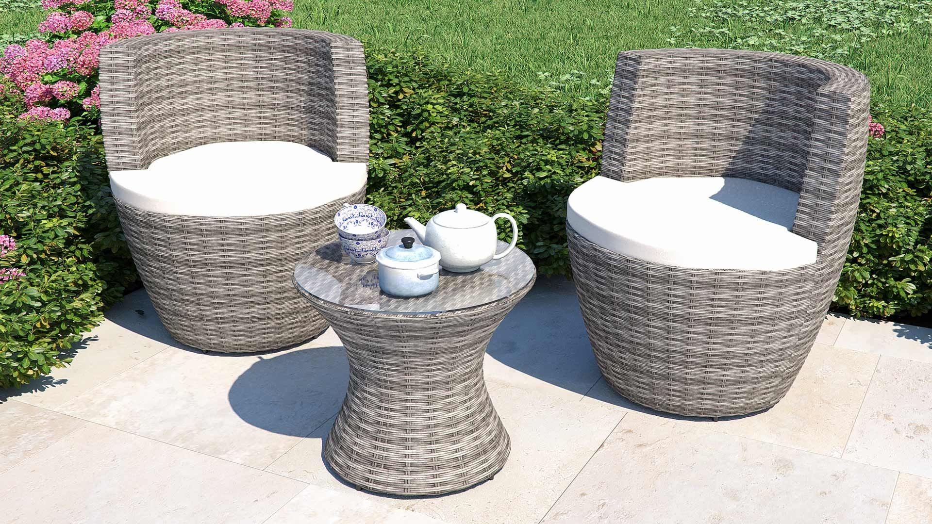 Vase stapelbares Rattan Set in Vasen Form wie ein Rattan EI