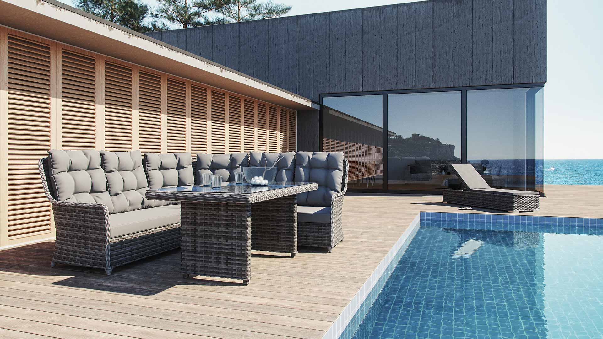 Lounge set with dining table Emma Dining M