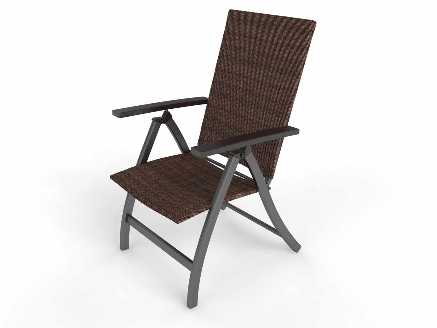 rattan deck chairs Set of 2 Foldable Chairs