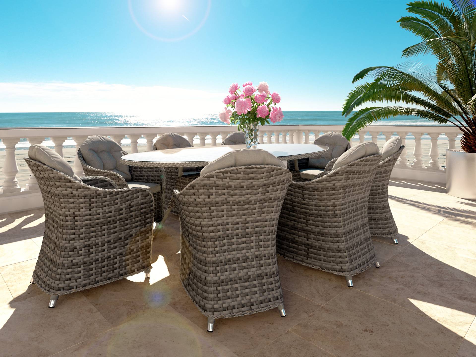 Rattan Dining Collection Livia XL