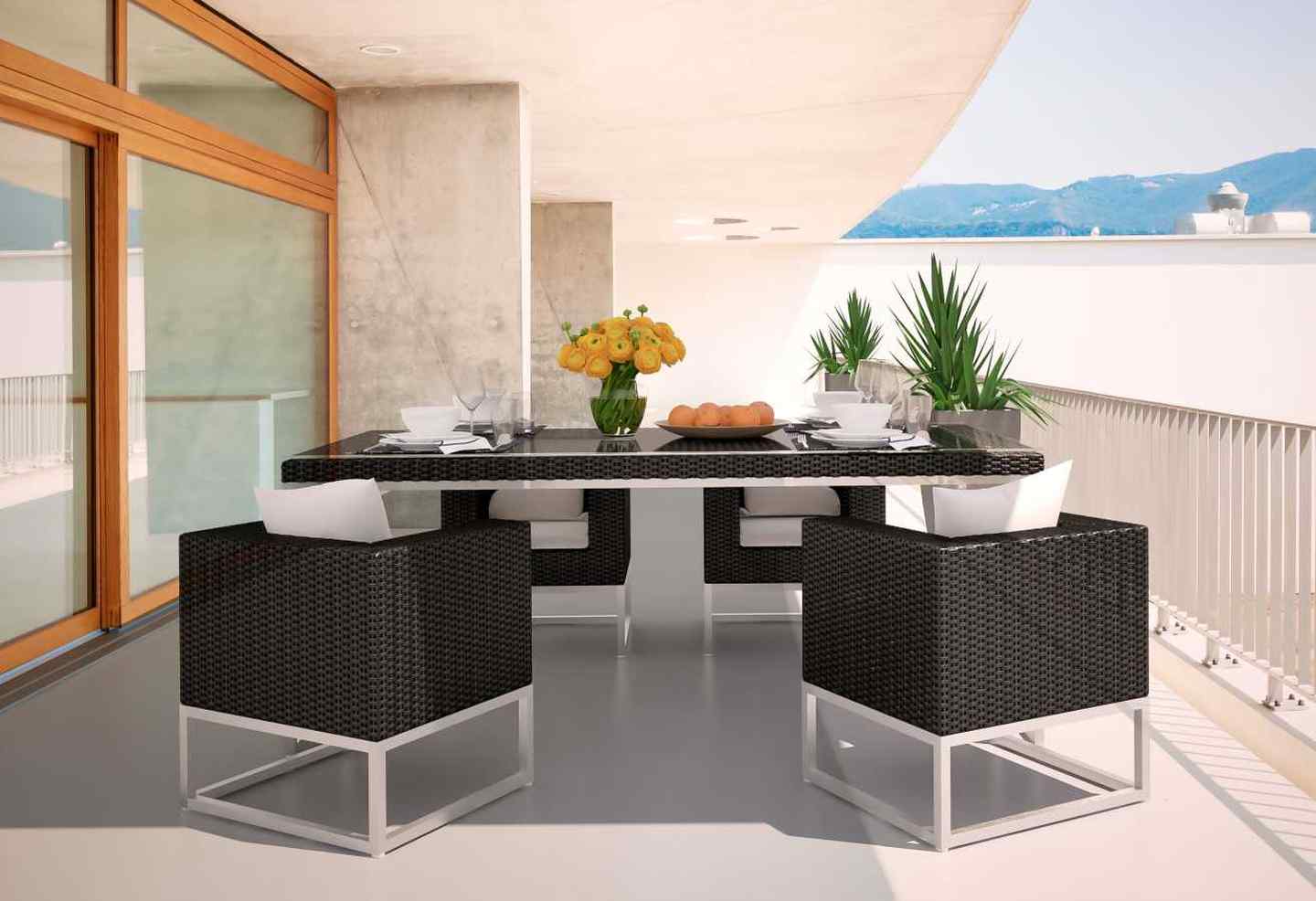 Rattan cube Set Mara M